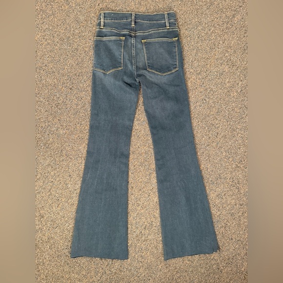 Frame Denim Le High Flare Jeans Blue Women's  Size 24 (0). FLAW - Picture 3 of 13